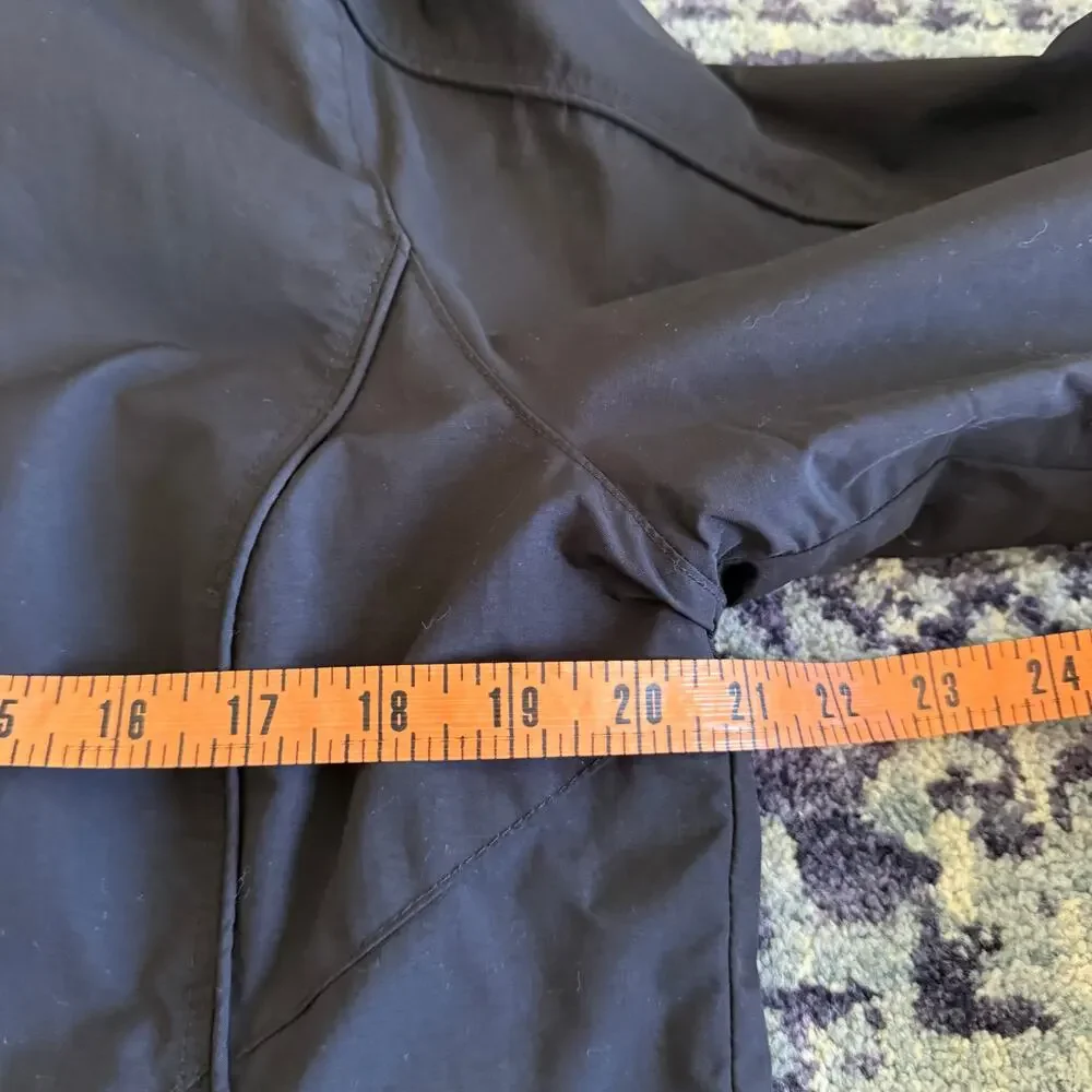 L.L. Bean 2 in 1 Black Hooded Coat and Blue Fleece Jacket Winter Outdoors - Picture 6 of 12